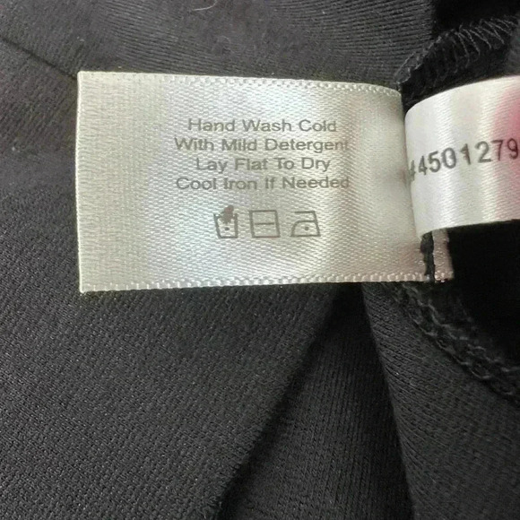 Boston Proper Faux Leather Bodice Black Party Dress, size 2 - Picture 10 of 12